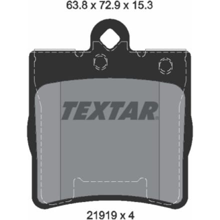Remblokset TEXTAR 2191901, achter