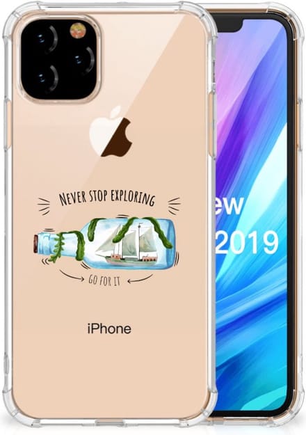 Apple iPhone 11 Pro Stevig Bumper Hoesje Boho Bottle