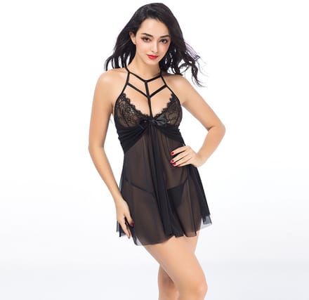 JustSexY - Erothisch Lingerieset - Halka - String - Verstelbare Halter