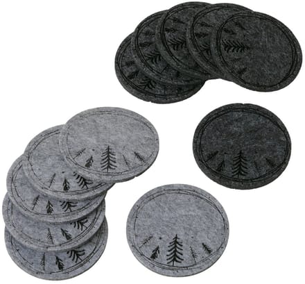 Onderzetter Oslo 6-delig D10cm vilt