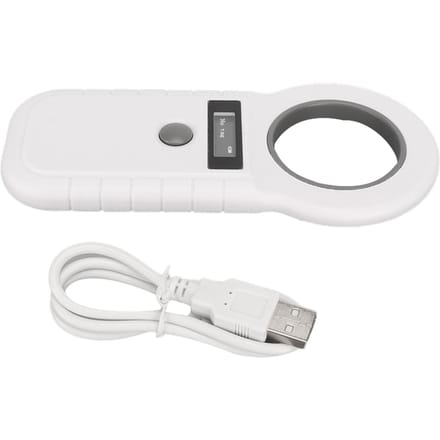 Huisdierpenning Lezer Oplaadbaar 2.4G Bluetooth 134.2Khz 125Khz Handheld Draagbare RFID Huisdier Scanner Wit wit