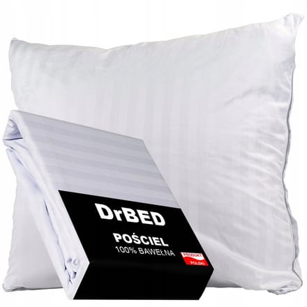 DrBED - Hotelbedlinnen - 220x200 cm - Wit Adamaszek - Inclusief 2 Kussenslopen