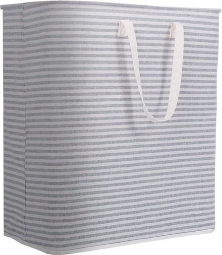 Opvouwbare wasmand 100 liter - Grote capaciteit - Waterdicht PE - Grijs
