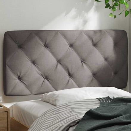 vidaXL - Hoofdbordkussen - 100 - cm - stof - taupe