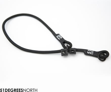 51 Degrees North - Wanderful - Collar - Nylon - Rope - Black - 50-65cmx8mm