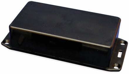 Hammond Electronics 1591BFLBK Euro-behuizing 112 x 62 x 31 ABS Zwart 1 stuk(s)