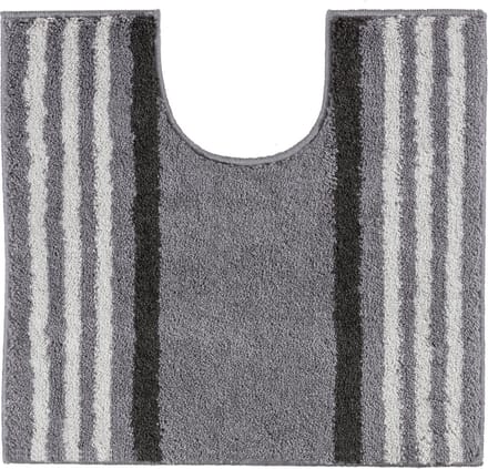 Casilin Lima WC-mat - 55 x 60 cm - Met uitsparing - Antislip - Grijs