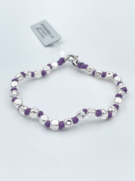 Spadarella Gioielli - SPBR03- Armband - 925 Zilver - 5mm - Amethyst 70114 - 17 Cm