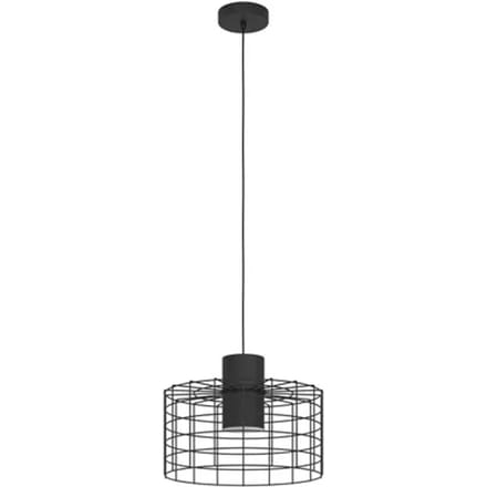 EGLO Milligan Hanglamp - E27 - industrieel - Ø 38 cm - Zwart|Wit