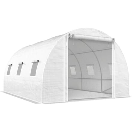 4goodz foliekas - plastic overdekking - 396L x 300B x 200H cm - Wit