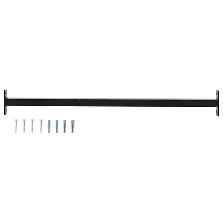 vidaXL - Verstelbare - ven - veilighheidsbalk - Zwart - 710 - -1200 - mm - Staal