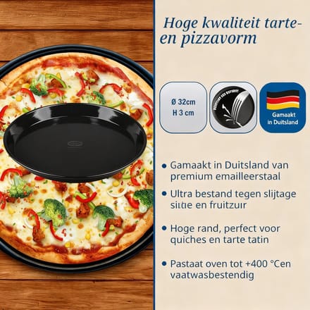 Ovenschaal voor taarten en pizza's 32 cm Dr.Oetker Tradition