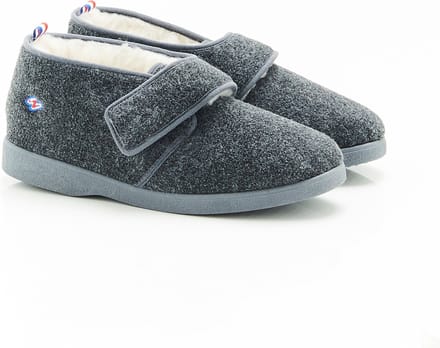 Damart - Thermolactyl klittenbandpantoffels - Heren - Grijs - 44