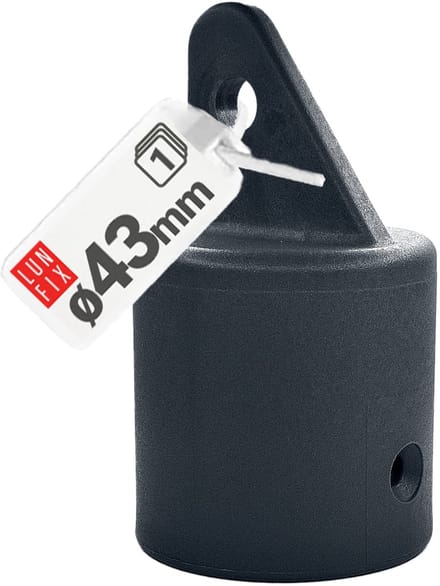 Strebenkap - voor 42 mm palen - bevestigen - antraciet