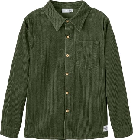 Name it hemd jongens - groen - NKMnusonni - maat 122/128