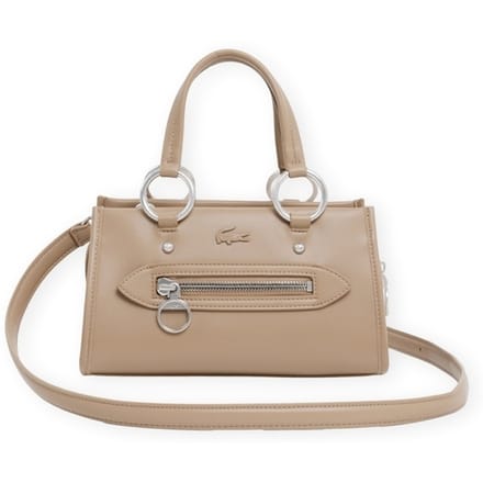LACOSTE handtas schoudertas Celys Top Handle Bag Viennois Lichtbruin