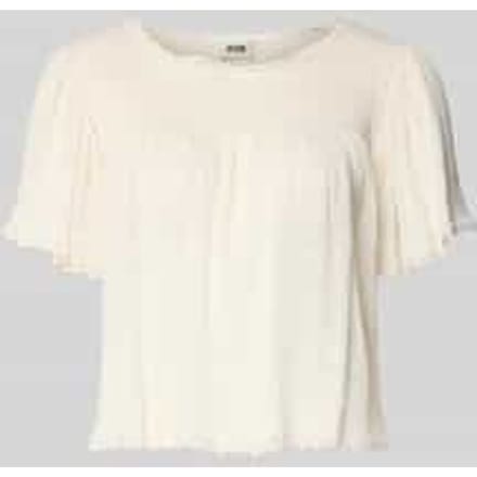 T-shirt van linnenmix met kant model 'TAYLIE'