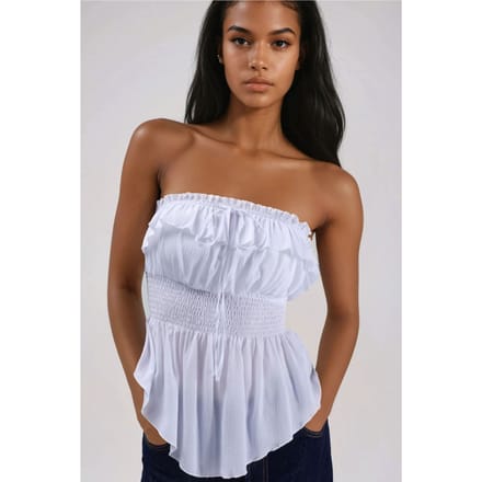 Gerimpelde en Textuur Bandeau Top