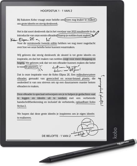 Kobo Elipsa 2E met Kobo Stylus 2