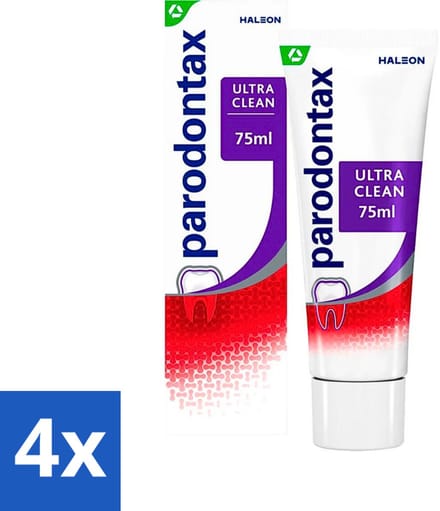 Parodontax – Tandpasta – Ultra Clean – 75 ml - Voordeelverpakking - 4 stuks