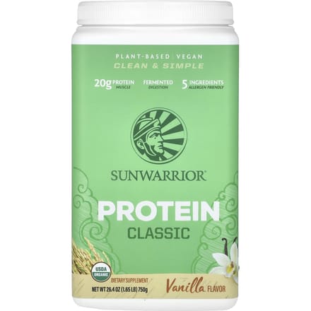 Sunwarrior, Protéine Classique, Vanille, 1,65 lb (750g)