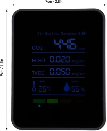 Co2 Meter - Koolstofdioxidemeter - Luchtskwaliteitsmeter - Nauwkeurig