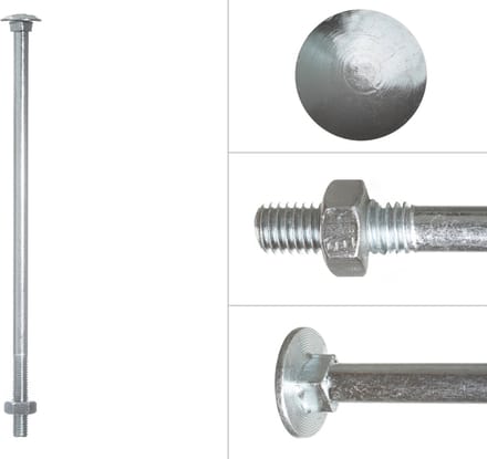 Slotbouten Verzinkt M10 x 240 mm | 25 stuks