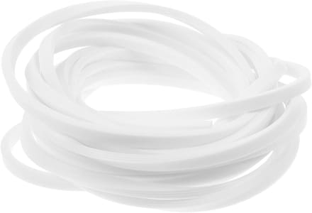 Siliconen ring - Afdichtstrip - Voedsel bewaren - Op maat te snijden - 5 meter - Wit