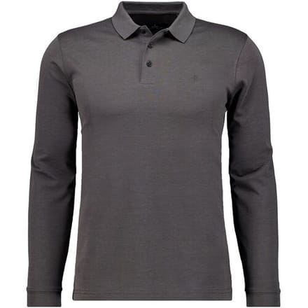 Ragman Polo Soft Knit Modern Fit Easy Care Antraciet / male