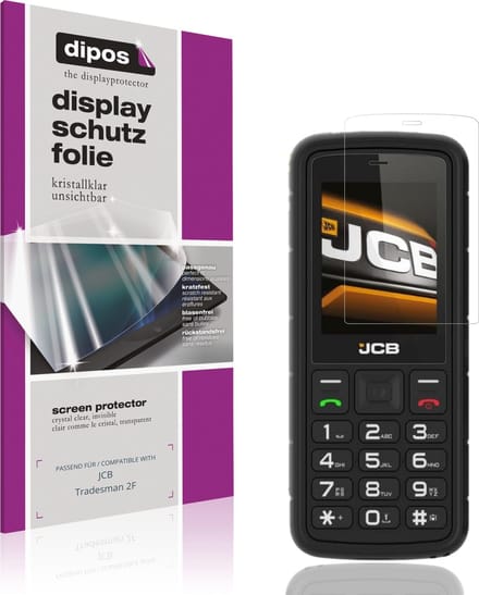 dipos – 4x Beschermfolie geschikt voor JCB Tradesman 2F | Krasbestendige & heldere Screenprotector Ultra-Thin