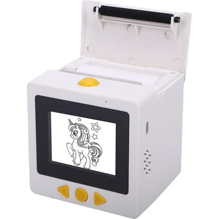 Boîte Imprimante d'Autocollants Vocaux Intelligents AI Blanche Mini Imprimante d'Étiquettes Thermiques Autocollante Portable sans Encre pour Bureau Étude
