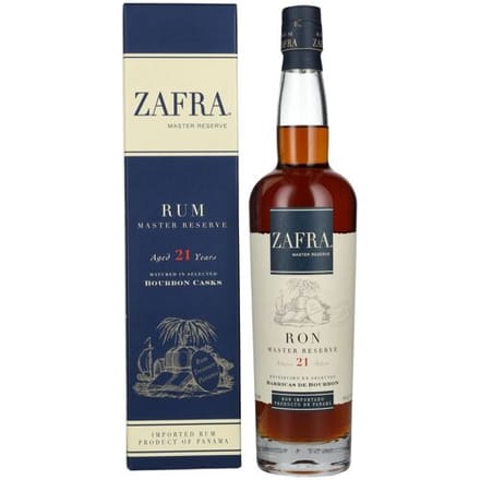 Zafra Ron Zafra Añejo 21 Años Ron Master Reserve 40% Vol. 0,7l in geschenkverpakking