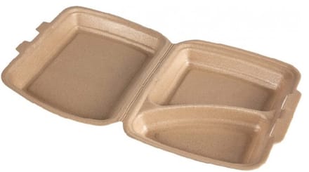 2vaks menubox - 125stuk - take away - bruin - RECYCLE ME! - IMES