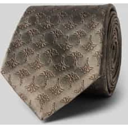 Stropdas van zijde in all-over look (8 cm)