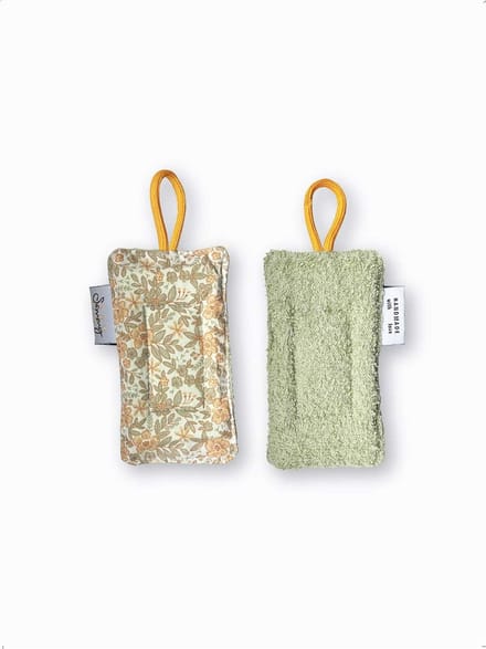 Zero waste - Herbruikbare spons - Afwasspons - Duurzaam cadeau - Vintage bloemen