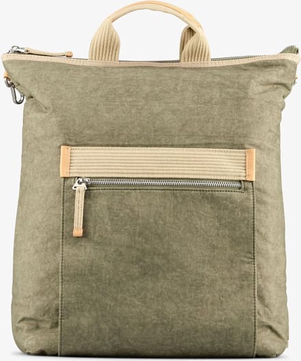 JOST schoudertas laptoptas met laptopvak Kerava X-Change Bag Olive olijfgroen