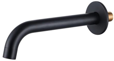 FugaFlow Eccelente Sobrado uitloop - 27cm - inkortbaar - mat zwart