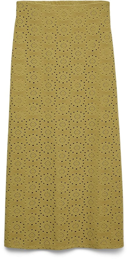 VERO MODA - Dames rok - Maat L - Vrouwen - Khaki - Voering