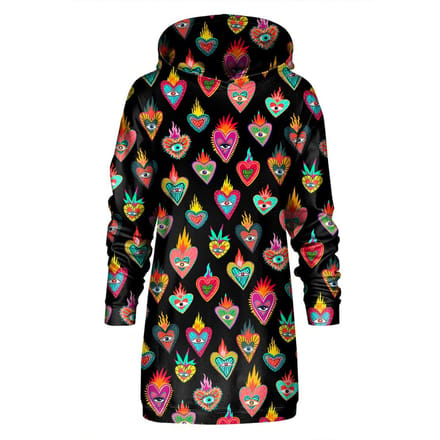 "Mexican Hearts" Oversize hoodiejurk