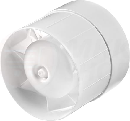 Kanalventilator Ø 100 mm met kogellager voor Inblaas en Afvoerlucht