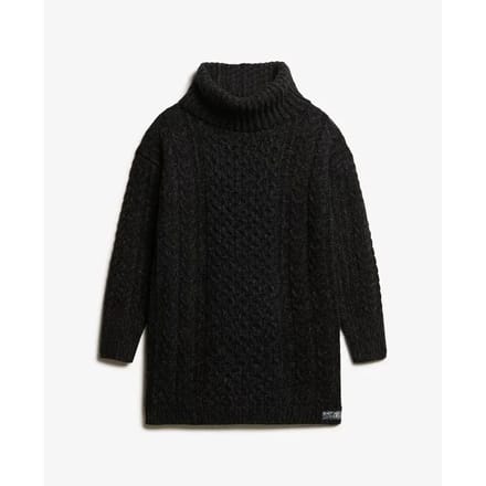 Dames gebreide coltrui jurk Superdry