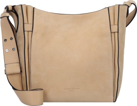 LIEBESKIND BERLIN Leren Schoudertas Hilla Nubuk Hobo Bag Beige