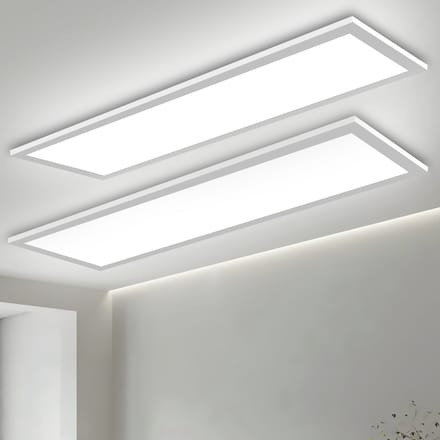 Oraymin 2 Stuks LED Paneel 58x20cm-24W-3100LM-Plafondlamp-6500K-Daglicht-Wit-Set