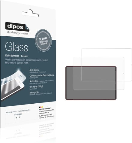dipos – 2x Matte Pantserfolie geschikt voor Skyegg K13 | 9H Screenprotector