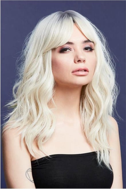 Fever - Ashley Two Toned Blend Ice Blonde Pruik - Wit