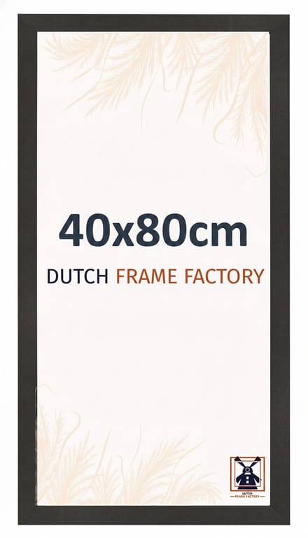 Fotolijst 40x80 cm - MDF - Zwart Mat - Benno