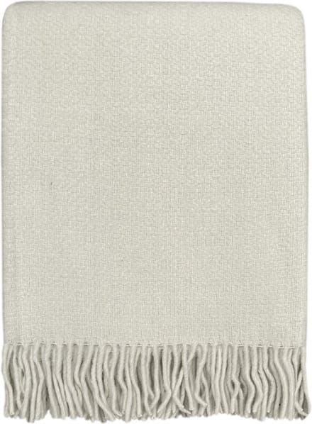 Malagoon - Abbey white structure recycled wool throw