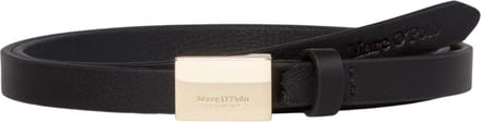 Marc O'Polo Leren riem Loris Belt W70 Black zwart