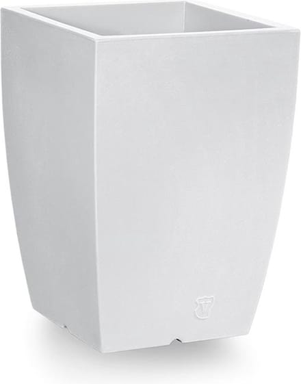 VECA - Bloempot Genesis, vierkant, H50 cm, wit