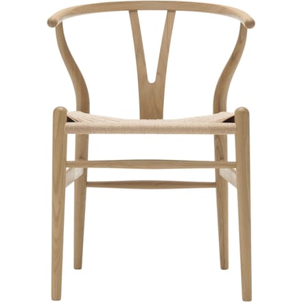 Carl Hansen & Søn - CH24 Y Wishbone stoel eiken - Vlecht natuur - eiken gezeept - bruin